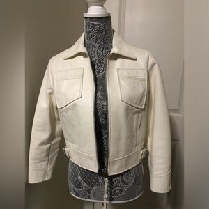 Coach leather jacket size 10